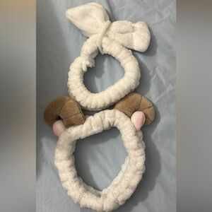 set of two skincare headbands